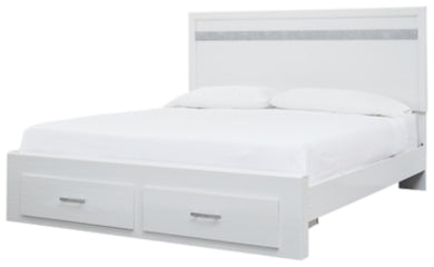 Jallory King Panel Bed with 2 Storage Drawers