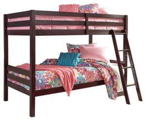 Halanton Twin over Twin Bunk Bed with Ladder