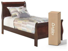 Load image into Gallery viewer, Alisdair Twin Sleigh Bed with 8&quot; Innerspring Mattress