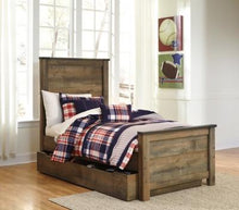 Load image into Gallery viewer, Trinell Twin Panel Bed with 1 Large Storage Drawer