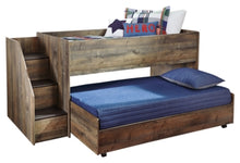 Load image into Gallery viewer, Trinell Twin Loft Bed with Pullout Caster Bed