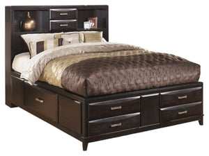 Kira Queen Storage Bed with 8 Drawers