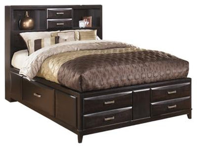 Kira Queen Storage Bed with 8 Drawers