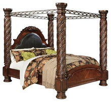 Load image into Gallery viewer, North Shore King Poster Bed with Canopy