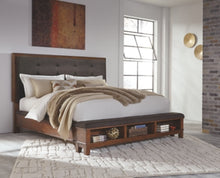 Load image into Gallery viewer, Ralene King Upholstered Panel Bed