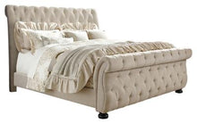 Load image into Gallery viewer, Willenburg King Upholstered Sleigh Bed