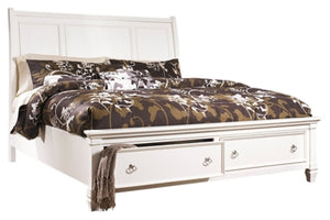 Prentice King Sleigh Bed with 2 Storage Drawers