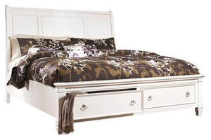 Prentice Queen Sleigh Bed with 2 Storage Drawers