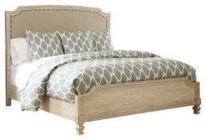 Demarlos King Upholstered Panel Bed