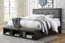 Load image into Gallery viewer, Hyndell King Upholstered Panel Bed with Storage