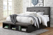 Load image into Gallery viewer, Hyndell California King Upholstered Panel Bed with Storage