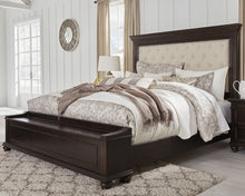 Load image into Gallery viewer, Brynhurst California King Upholstered Bed with Storage Bench