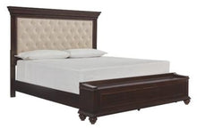 Load image into Gallery viewer, Brynhurst Queen Upholstered Bed with Storage Bench