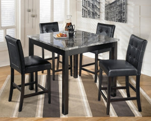 Maysville Counter Height Dining Room Table and Bar Stools Set of 5