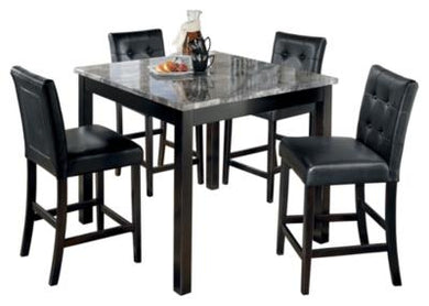 Maysville Counter Height Dining Room Table and Bar Stools Set of 5