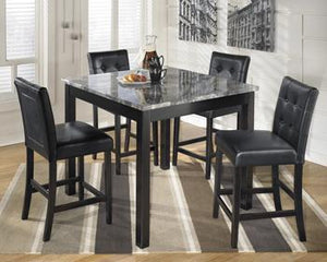 Maysville Counter Height Dining Room Table and Bar Stools Set of 5