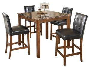 Theo Counter Height Dining Room Table and Bar Stools Set of 5