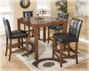 Theo Counter Height Dining Room Table and Bar Stools Set of 5