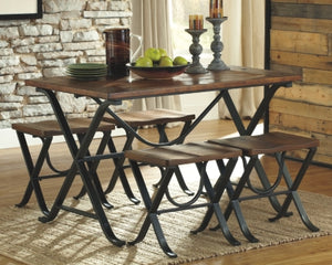 Freimore Dining Room Table and Stools Set of 5