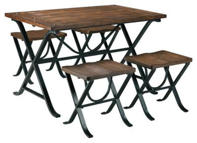 Freimore Dining Room Table and Stools Set of 5