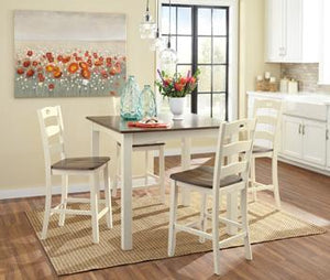 Woodanville Counter Height Dining Room Table and Bar Stools Set of 5