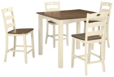 Woodanville Counter Height Dining Room Table and Bar Stools Set of 5