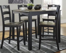 Load image into Gallery viewer, Froshburg Counter Height Dining Room Table and Bar Stools Set of 5