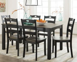 Froshburg Dining Room Table and Chairs Set of 7