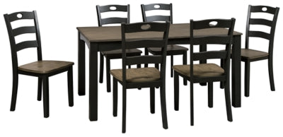 Froshburg Dining Room Table and Chairs Set of 7