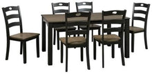 Load image into Gallery viewer, Froshburg Dining Room Table and Chairs Set of 7
