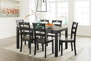 Froshburg Dining Room Table and Chairs Set of 7