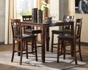 Bennox Counter Height Dining Room Table and Bar Stools Set of 5