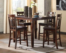 Load image into Gallery viewer, Bennox Counter Height Dining Room Table and Bar Stools Set of 5