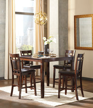 Load image into Gallery viewer, Bennox Counter Height Dining Room Table and Bar Stools Set of 5