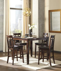 Bennox Counter Height Dining Room Table and Bar Stools Set of 5