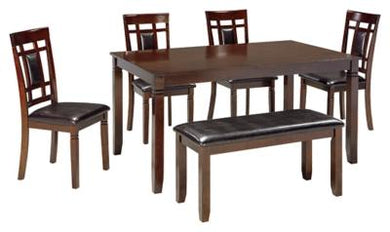 Bennox Dining Room Table and Chairs with Bench Set of 6