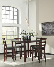Load image into Gallery viewer, Coviar Counter Height Dining Room Table and Bar Stools Set of 5