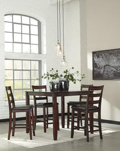 Coviar Counter Height Dining Room Table and Bar Stools Set of 5