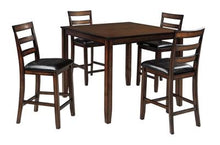 Load image into Gallery viewer, Coviar Counter Height Dining Room Table and Bar Stools Set of 5