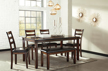 Load image into Gallery viewer, Coviar Dining Room Table and Chairs with Bench Set of 6