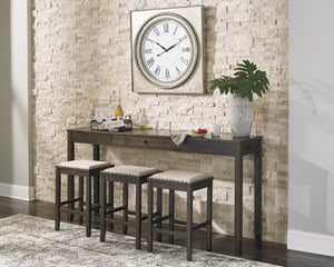 Rokane Counter Height Dining Room Table and Bar Stools Set of 4