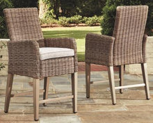 Load image into Gallery viewer, Beachcroft Bar Stool with Cushion Set of 2