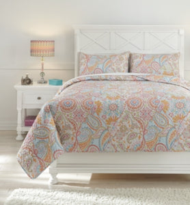 Jessamine 3Piece Full Coverlet Set