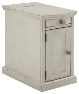 Laflorn Chairside End Table with USB Ports  Outlets