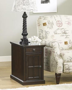 Laflorn Chairside End Table with USB Ports Outlets