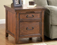 Load image into Gallery viewer, Woodboro Media End Table with Power Outlets