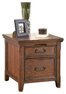 Woodboro Media End Table with Power Outlets