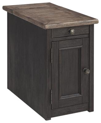 Tyler Creek Chairside End Table with USB Ports  Outlets