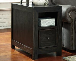 Gavelston Chairside End Table with USB Ports  Outlets