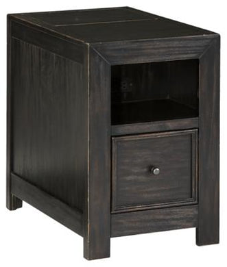 Gavelston Chairside End Table with USB Ports  Outlets